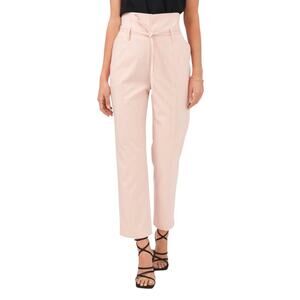 1.State Paper Bag Pants With Self Tie Pink Evening Sand Size 10 NWOT $99 MSRP